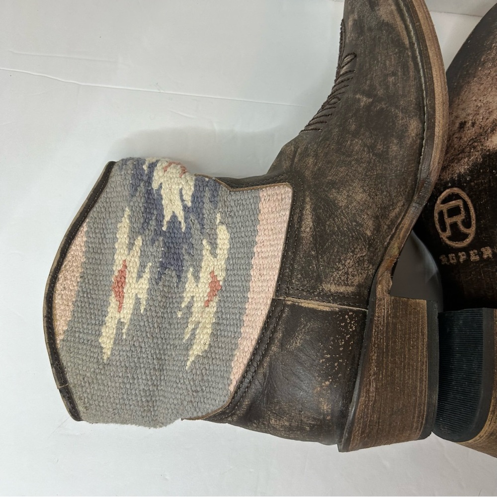 Roper Western Boots Womens Ankle  sky serape  09-021-0977-0692 Size 7.5 Womens - Picture 10 of 12